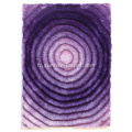 Polyester avec tapis Shaggy 3D couleur pourpre